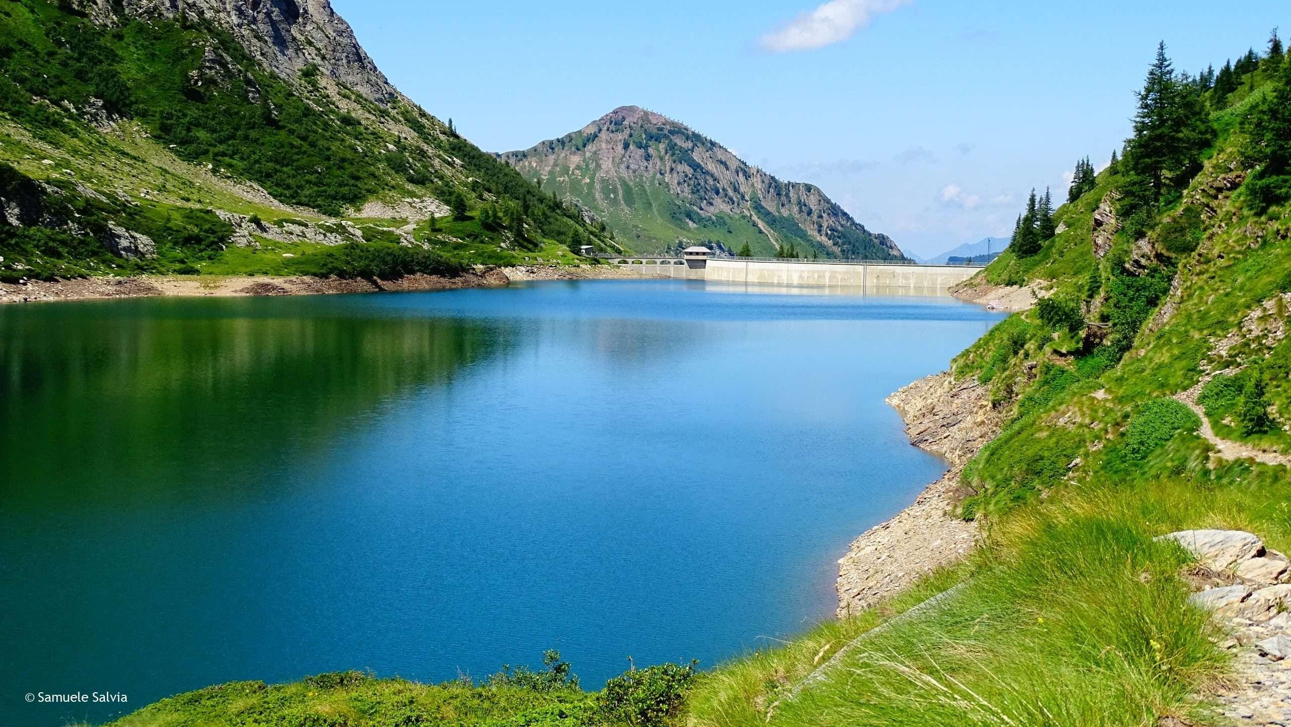 Arriviamo finalmente al Lago Colombo, il lago più alto della nostra escursione in Val Brembana.