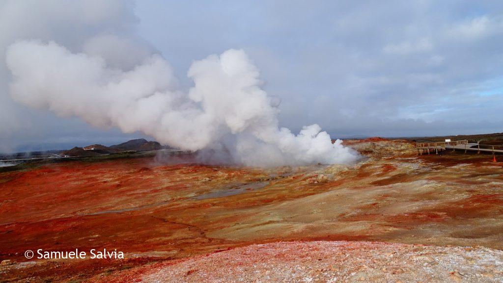 L'area geotermica nella penisola di Reykjanes, in Islanda.
