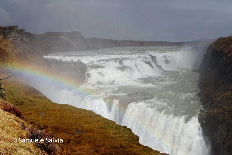 La spettacolare cascata di Gullfoss, nel circolo d'oro d'Islanda.