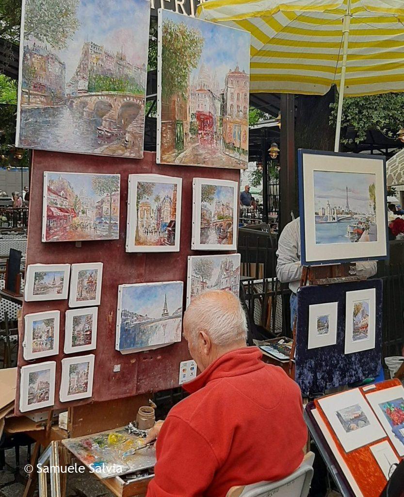 La magia di Montmatre, tra gli artisti di Place du Tertre.