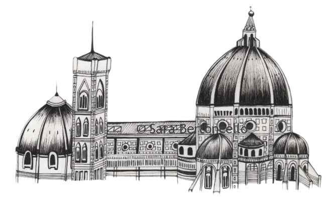 Illustrazione del Duomo di Firenze di Sara Bertoncello.