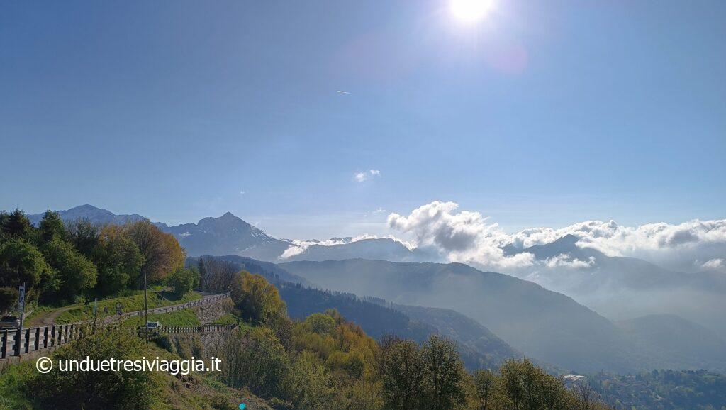 Trekking Como; Palanzone; Panorama dalla Colma di Sormano sulle Grigne.