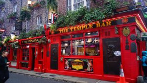 Temple Bar, il quartiere più caratteristico di Dublino.