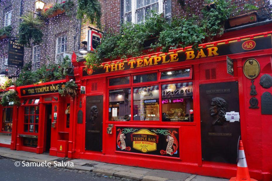 Temple Bar, il quartiere più caratteristico di Dublino.