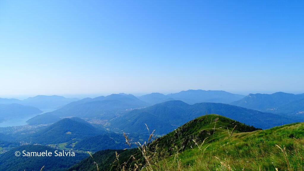 Panorama dal Monte Lema.