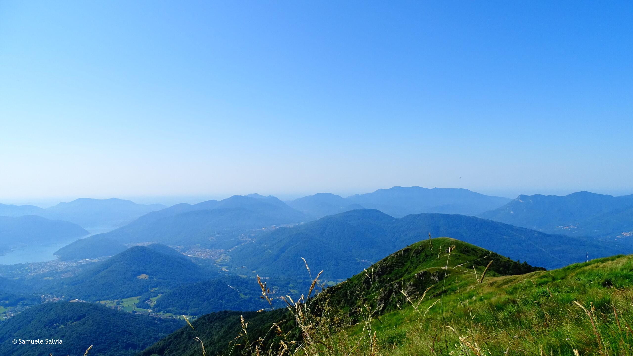 Panorama dal Monte Lema.